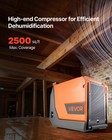 Vevor 180 Pints Commercial Dehumidifier With Pump Auto Defrost For Crawl Space