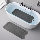 Long Bathtub Mat Non Slip 39 5 X 16 Inch  Inside Shower Mats With Suction Cups  