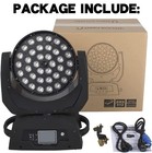 Shehds Led Moving Head Light 36x18w Wash Zoom Effect  15-90 Degree  Dj Lights