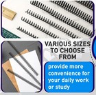 150 Pack Spiral Binding Coils  4 1 Pitch Plastic Binding Coils Kit  6 Different