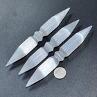 Selenite Crystal Wand Double Point Polished Wholesale Gemstone Decor Carving