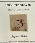 Amelia Earhart Orig  Flown Fabric Lockheed Vega 5b Aircraft - Smithsonian