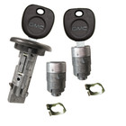 Gm Oem Ignition Key Switch Lock Cylinder   Door Lock Tumbler Set 2 Gmc Keys