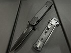 8 75    Black Military Tactical Spring Assisted Open Blade Folding Pocket Knife 