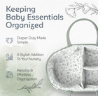 Diaper Caddy Organizer For Nursery  Large Basket With Handle   Compartments