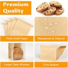 Small Bakery Bags With Windows Pcs - 3 9x3 5x9 5 Inch - Tin Tie Tab 50