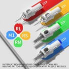 Professional Tattoo Cartridges Needles 50-pack  Assorted Sizes Round Liner Shade