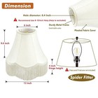 Fringe Lamp Shade 6  Top X 13  Bottom X 9 6  High  spider  Tassel Lampshade V   