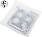 Hubbell Raco 907c Exposed Work Cover  - 4  Box - Raised 1 2  - 2 Duplex Outlet