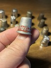 Vintage Sewing Thimbles Lot Of 17 - Assorted Metal Brass Aluminum Collectibles