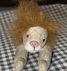 Toys R Us Animal Alley Plush Lion 4 1 4  Long W o Tail Great Condition Used Vtg
