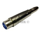 2 Pack - 3pin Xlr Female To 1 4  Stereo Trs Jack Audio Microphone Mic Adapter