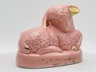 Vtg Ceramic Lamb Sheep Planter Laying Pink   Gold Succulent Nursery Baby