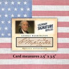 George Washington Aceo Autograph Collectible Replica Presidential Signature Card