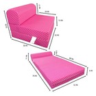 Sleeper Chair Folding Foam Beds  Portable Foldable Bed 6 X32x70 Pink Polka