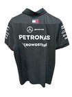 Amg Mercedes Petronas Formula One Team Black Polo Shirt W  Sponsor Logo New