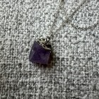 Vintage Layered Raw Amethyst Necklace