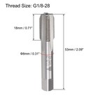 G1 8-28 Pipe Thread Tap Right Hand Machine Tap Hss Uncoated Straight Flutes New