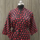 New Hand Block Long Kimono 100  Cotton Dress 100  Tarrif Free   0  Charge Km-94