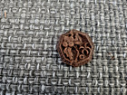 Large Wooden Carved Floral Two-hole Octagon Shaped Button 1 25 Inches