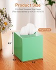 Tissue Box Cover  Square Plastic Tissue Box Holder With Anti Slip Base  Moder   