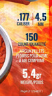 Crosman Powershot 150 Count Pointed Lead-free 4 5mm  177 Caliber Airgun Pellets