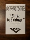 Very Rare    Korn Revolver Magazine Promotional Sticker From 2002 Tour 