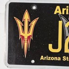 Arizona State University License Plate   J2261   Arizona College School Tag