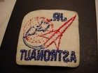Vintage Jr  Astronaut Space Rocket Travel Cloth Patch