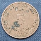 Arizona State Tax Commission Sales Tax Token Correct Change For 5 Mills  59540