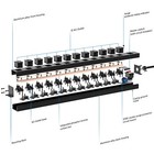 Crst 12 Outlet Heavy Duty Surge Protector Power Strip mountable  6ft Power Cord