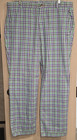 Nike Golf Sport Dri Fit Pants Men s 38x32 Multicolor Checks Cotton   Spandex