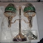 Nos Twin Bankers Lamp  Student Lamp W glass Shades Thomas Edison Commemorative