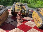 3 Used Tank 3-d Printed With Scratch Built Parts 