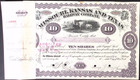 Missouri  Kansas And Texas Railway Co  1887  Stock Cert  10 Shares
