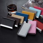 Pu Leather Pocket Card Holder Metal Business Id Credit Card Holder Case Wallet L