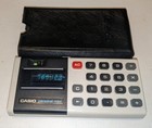 Vintage Casio Personal-mini Pocket Calculator W  Case - Japan Works