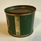 Vintage Advertising Empty Lucky Strike Round Tobacco Cigarette Tin