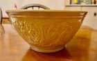 Rare Antique 19th Century J e  Jeffords Yellow Earthenware Mixing Bowl 10 