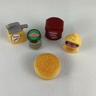 Shopkins Real Littles Mini Food Dollhouse Lot Burger Ketchup Mustard Pickles