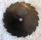 Vintage Hand Painted 3  Saw Mountain Cabin Metal With Wood Handle With Magnet