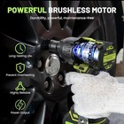 Cordless Impact Wrench 740ft-lbs 1000n m Brushless 1 2  2x4 0ah For Car Truck