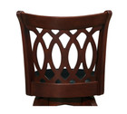 Black Chair Counter Swivel Bar Stool Dining Seat Pub Kitchen Padded Leather Wood