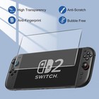 Nintendo Switch 2 Protective Case -clear Hard Shell With Grip Cover   Film Guard