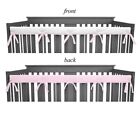 American Baby Company-reversible-narrow Long front Crib Rail Cover  51 x7   - Nwt