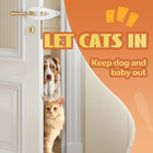 Cat Door Latch Stopper Pet Door Latch 5 Adjustable Size Strap 2 5-6  Wide 2 Pcs