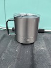 Limited Edition Rare Yeti Rambler 14 Oz Stainless Steel Mug Graphite Gray Silver