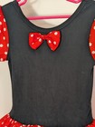 Girls Disney Minnie Mouse Polka Dot Tutu Dress 2t Black Red Tulle Bow