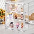 Montex 3 Tier Clear Display Case For Figures Acrylic Storage Organizer Box 4