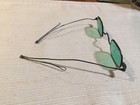 Antique Wire Rim Green Tinted Eyeglasses Glasses Vintage